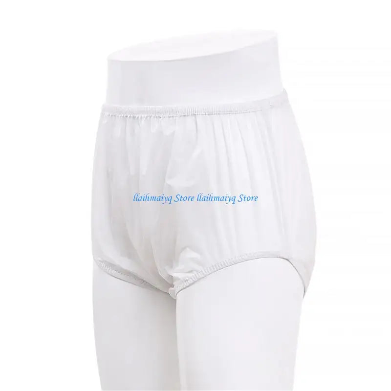 573B Adult Incontinence Protective Underwear Water Resistant Reusable Plastic Pants Leakproof Diaper Cover Underpants Briefs