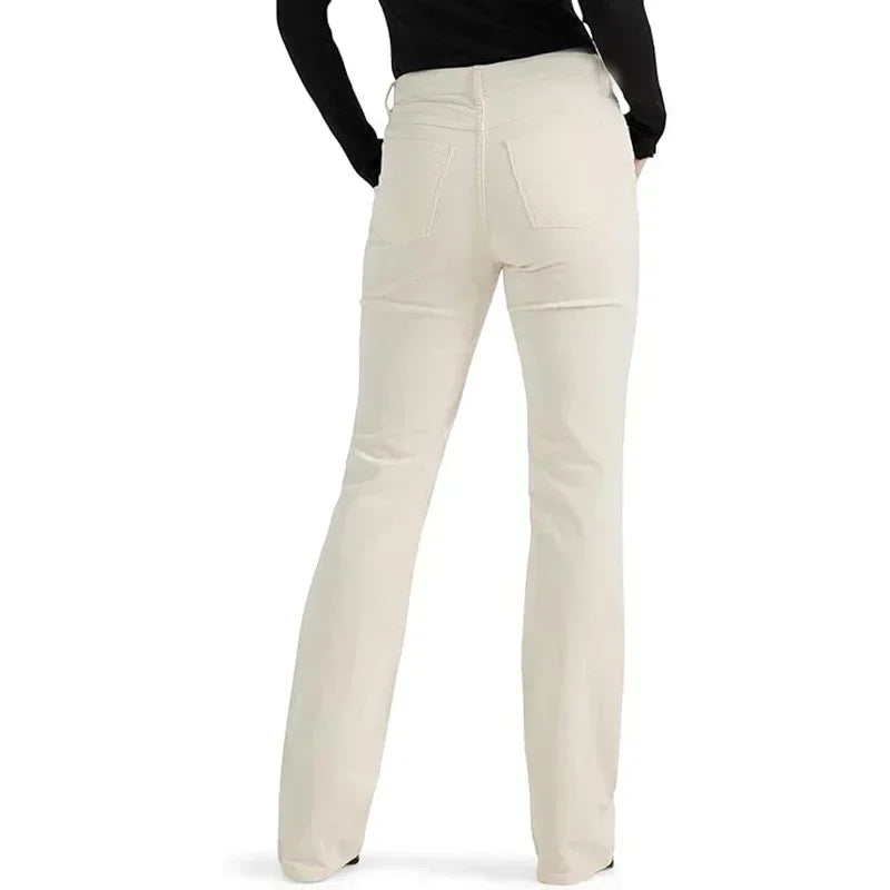 Women High Waist Straight Leg Jeans Female Comfortable Stretch Basic Denim Pants Woman Classic Cheap Black Gray White Trousers