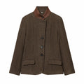 Women's Fall Clothes For Women Blazer Commute Elegant Slim Buttons Plaid Blazer New Fashion Chic Suit Blazer