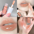 Clear Transparent Grey Purple Lip Gloss Hydrating Drying Lips Mirror Lip Glaze Tint Plumper Moisturizing Crystal Lip Oil Makeup