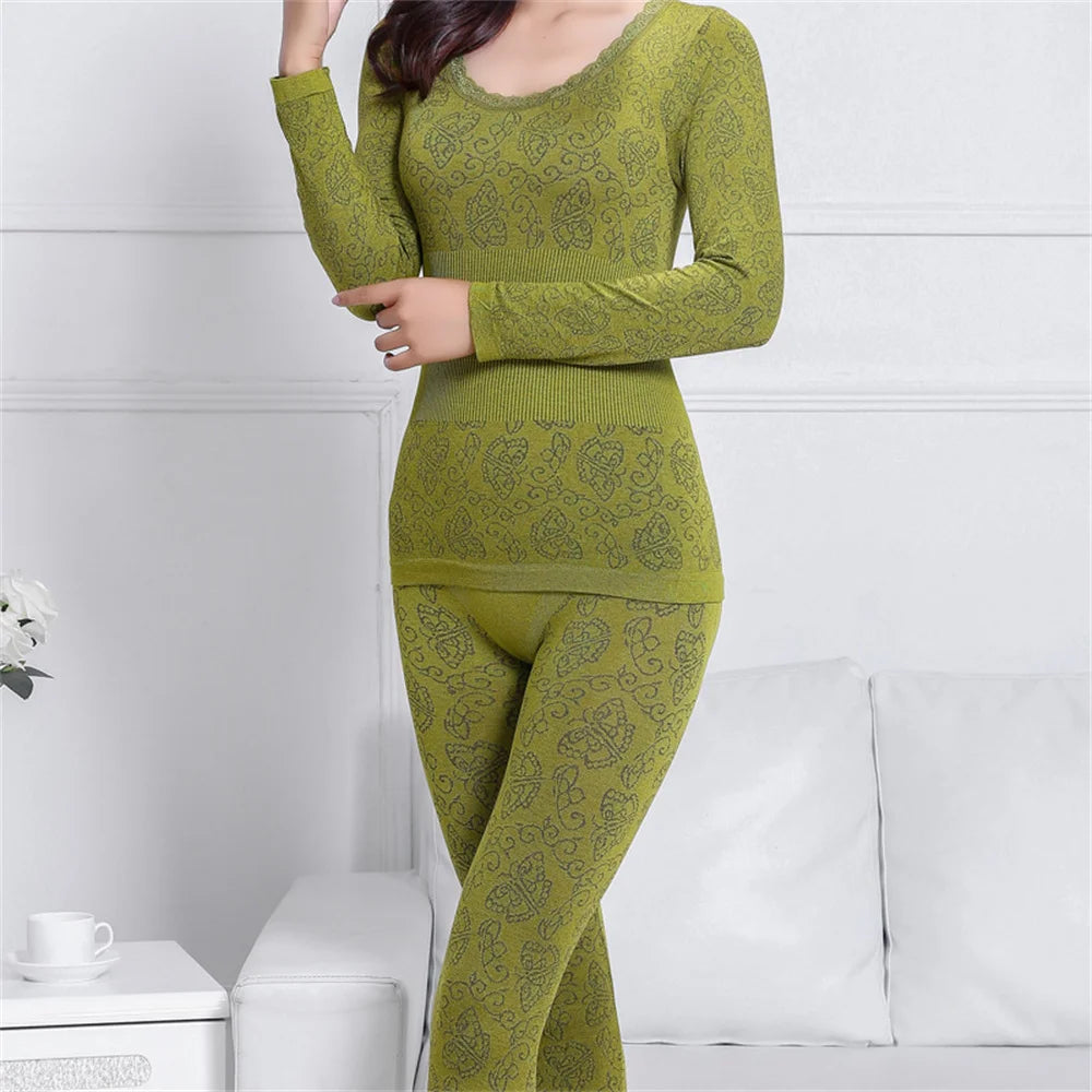 2024 Thermal Underwear Women Long clothes For Women Winter Thermal Underwear Suit Seamless Breathable Warm Thermal Clothing
