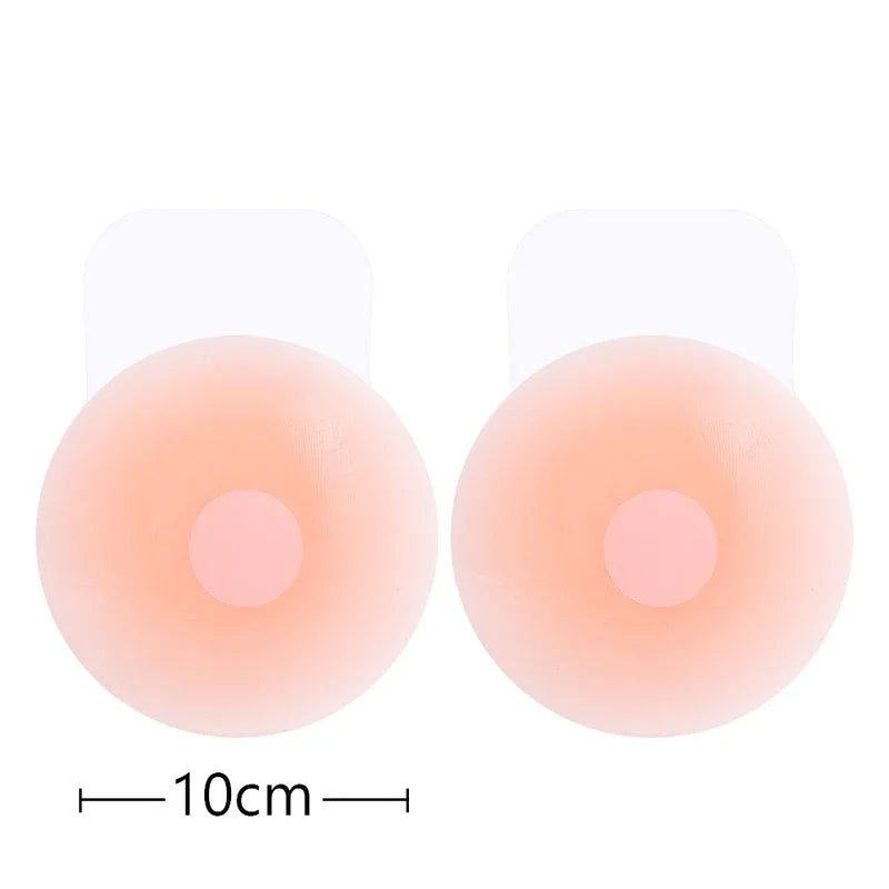 Reusable Women's Chest Petals Lift Silicone Nipple Cover Invisible Flower Leaf Self Adhesive Strapless Backless Stic