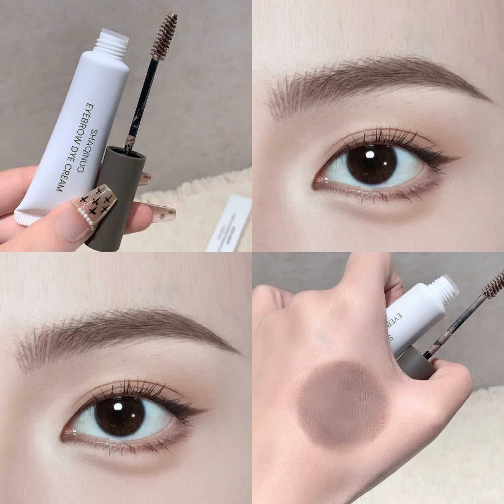 Natural Mist Eyebrow Dye Gel Tint Mascara SHAQINUO Long Lasting Quick Dry Dyeing Brow Tattoo Tinted Cream Brow Makeup