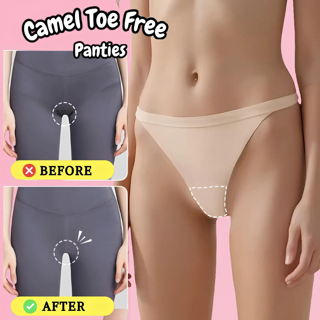 2Pcs Anti Camel Toe Panties Cameltoe Proof Panty Lines Concealer Cover Seamless Underwear for Leggings Gym