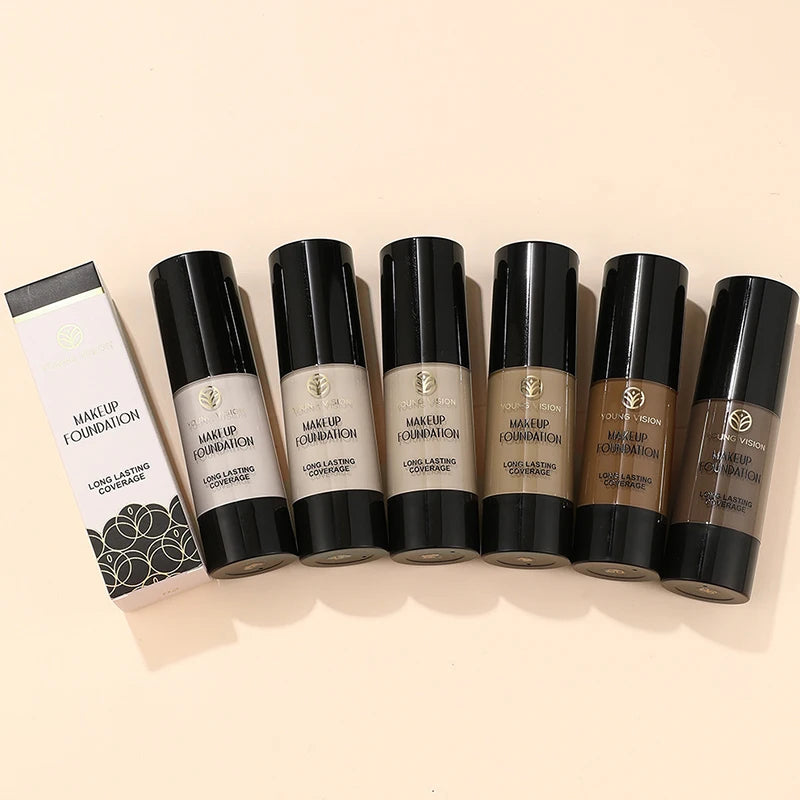 Pure White Liquid Foundation Long-lasting Waterproof Concealer Face Makeup Foundation for COS Stage Christmas Carnival Makeup