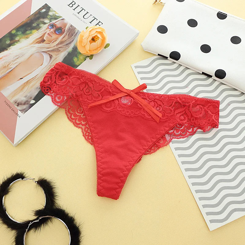 Hot ! Sexy Ladies Lace Underwear Women Panties Briefs for Female Hipster Underpant Sexy Lingerie Lace Cotton string big 7Colour