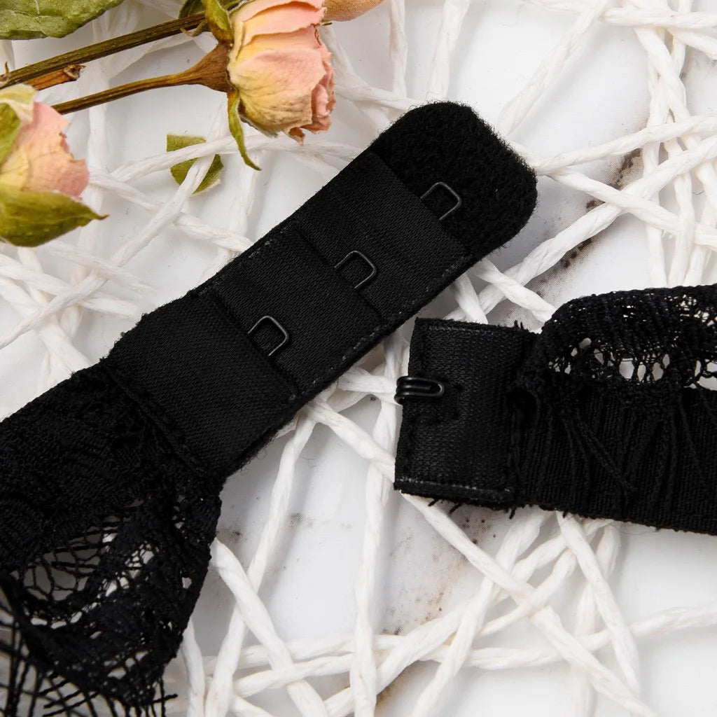 sexy lingеrie set shape black lace erotic lingerie sexy women's lace split lingerie