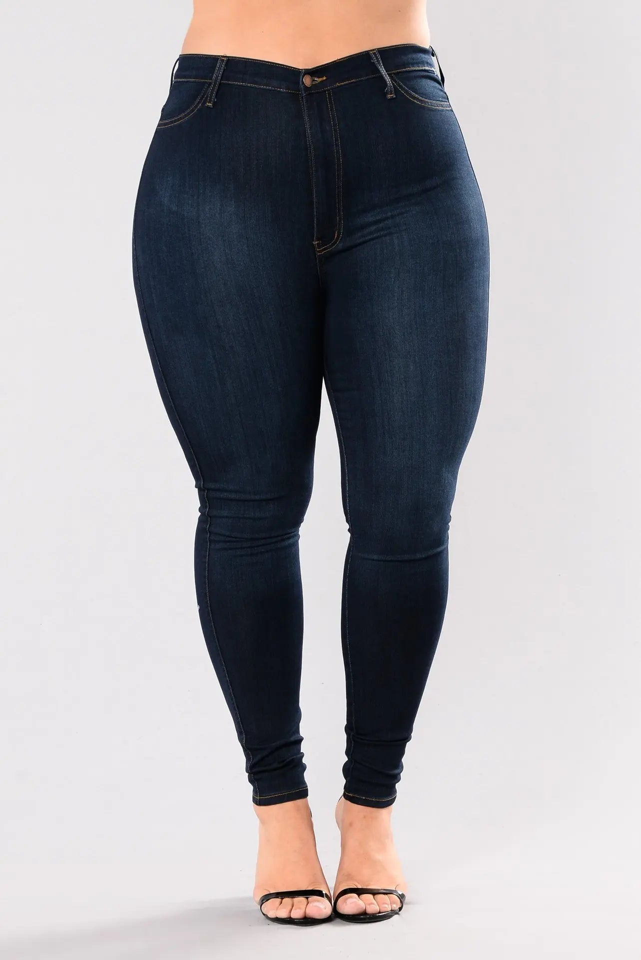 Women's plus size high waist jeans casual Skinny denim fat mom jeans L-5XL high quality wholesale price