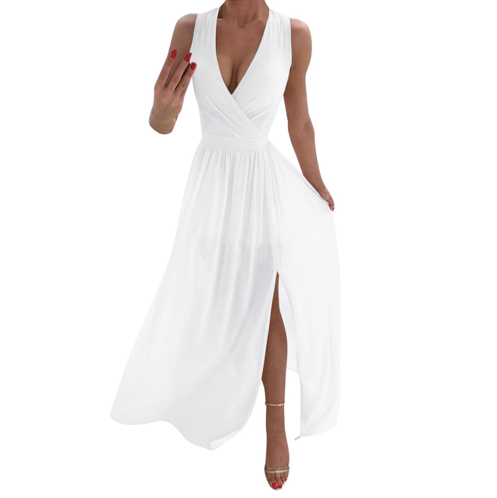Sexy Women Dresses Outfits 2023 Plus Size Beach V-neck Dresses Summer Party A-line Midi Formal Dresses Women's Clothing 원피스