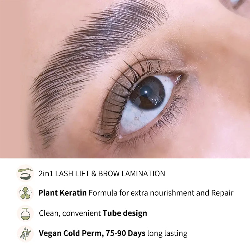Fast shipping ICONSIGN 10ml Fix Perming Set for Lash Brow Lift Perm Fixation Tube Set Lotion 8-12 Minute Lifting Eye Makeup Tool