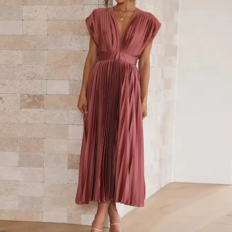 New Summer Women Solid Short Sleeve Party Dress Strapless Backless Patchwork Ladies Dress Loungewear Simple Dress Dropshipping