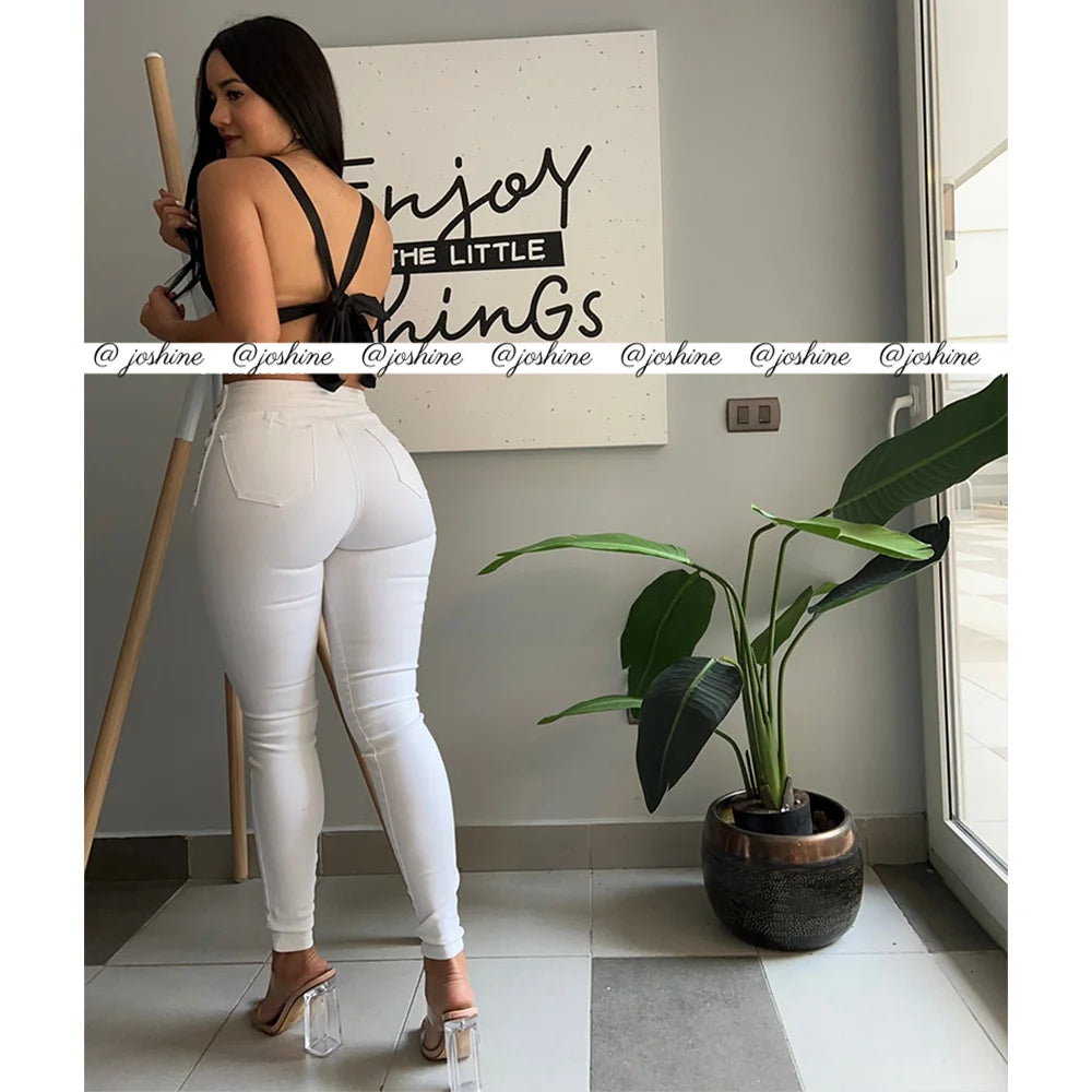 Fashion Sexy High Waist Slim Fit  Jeans for Women 2024 New Version Zipper Fly Perfect Hip to Body Adjustable Butt Lifter Pants