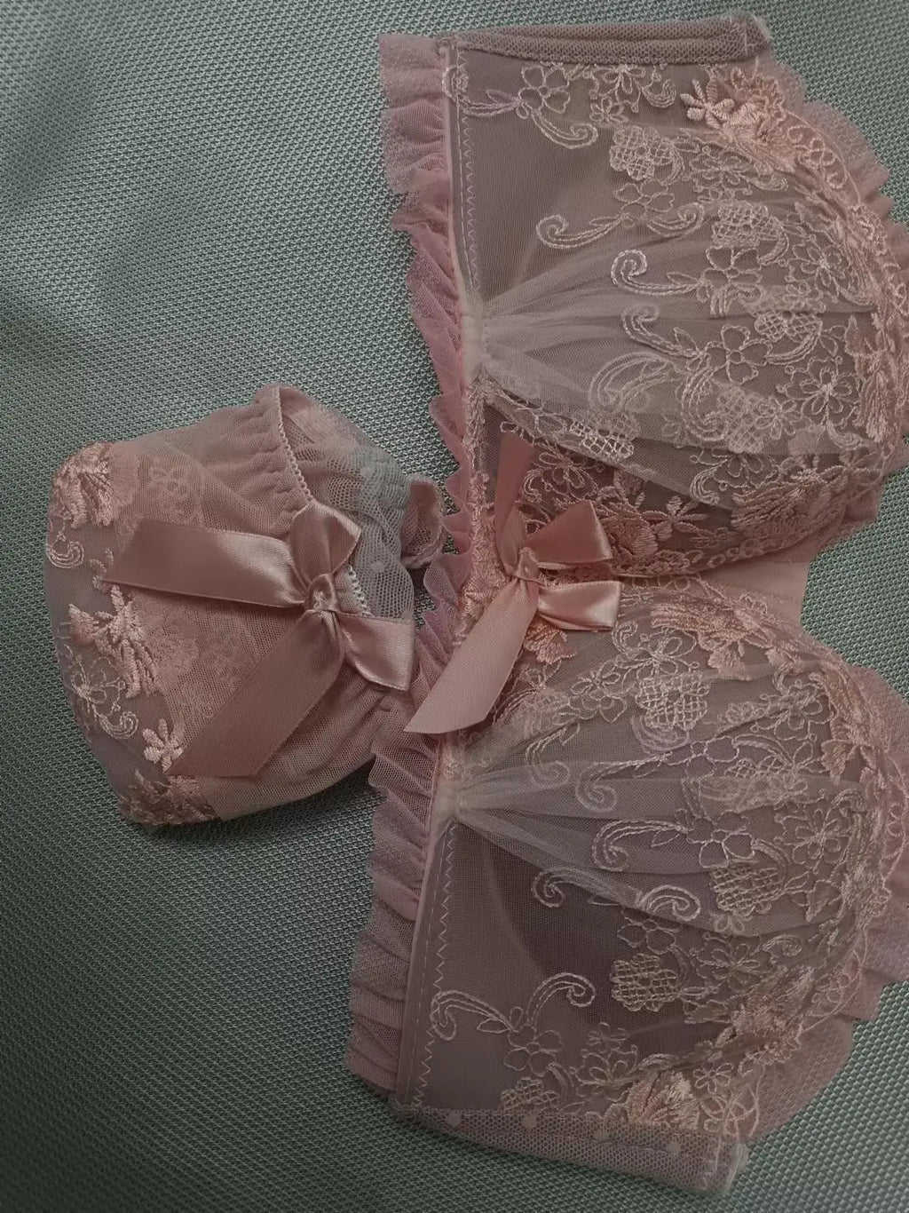 Sexy Lace Women's Bra Set Without Steel Ring Small Breasts Gathered Thickened Lifting Breast Adjustment Pure Desire Girls Bra