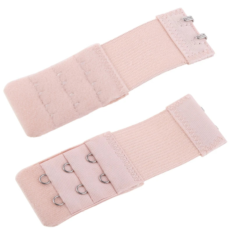 Women 2 Hook Bra Extender Elastic Underwear Extension Strap Clip Expander Buckle