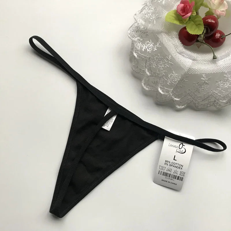 G string Underwear Women Hot Sexy Lingerie Panties Cotton Thongs T back Lingerie Ladies Funny Print T-Back Underwear
