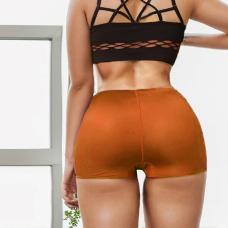 WarmSteps Women's Boxers Female Boyshorts Solid Ice Silk Woman Panties Seamless Lingerie Cotton Crotch Safty Shorts XS-L EU Size