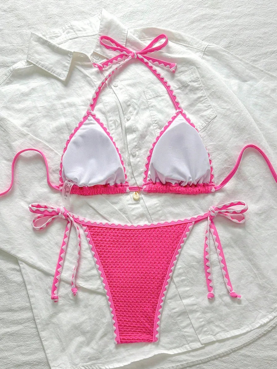 Summer Sexy Bikinis 2026 Women Swimwear Female Swimsuit For Swim Wear Bathing Suits Brazilian Bikini Set Beachwear Pool Bather