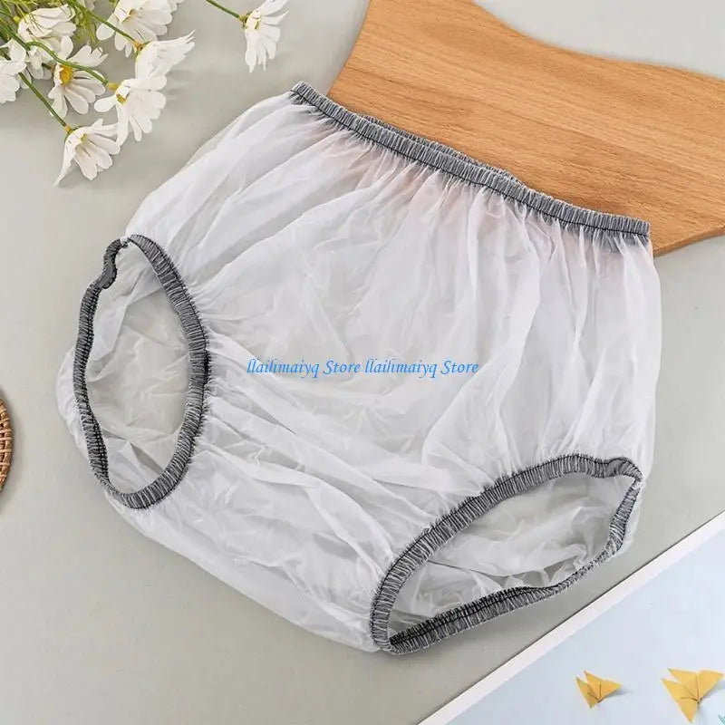573B Adult Incontinence Protective Underwear Water Resistant Reusable Plastic Pants Leakproof Diaper Cover Underpants Briefs