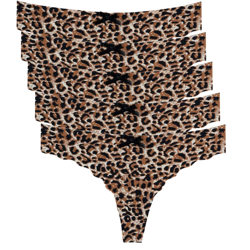 5Pcs/Lot Women's Panties Underwear Viscose Seamless Briefs Low Waist Female Lingerie Summer Ultra-thin G-String Thongs