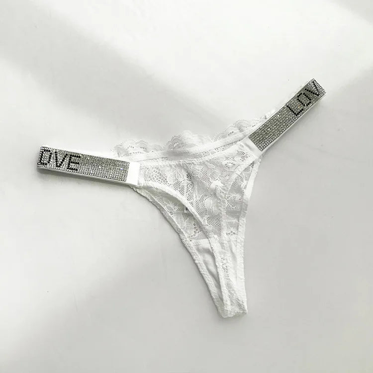 Rhinestone G string thong panties women's panties low waist sexy lingerie ladies lingerie panties lingerie ladies underwear