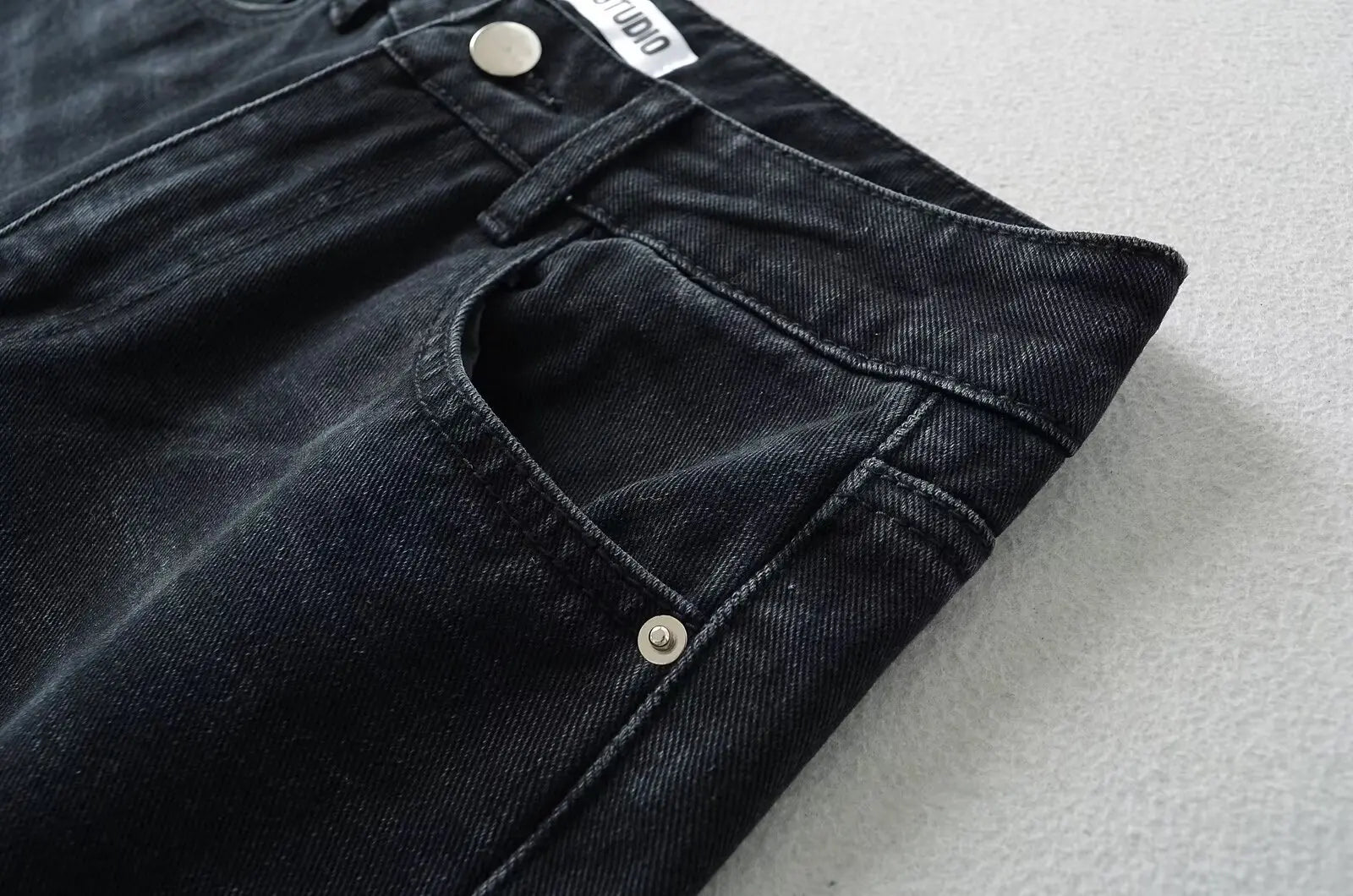 Women's Denim Pants Baggy Jeans Y2k Vintage Flared Wide New Low Waist Rise Oversize Pant Harajuku Fashion Woman Trousers
