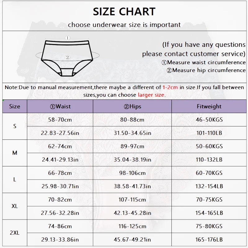 6PCS/Set Middle Waist Hollow Out Floral Lace Cotton Panties Women Briefs Sexy Lingerie Female Underwear Ladies Soft Underpants