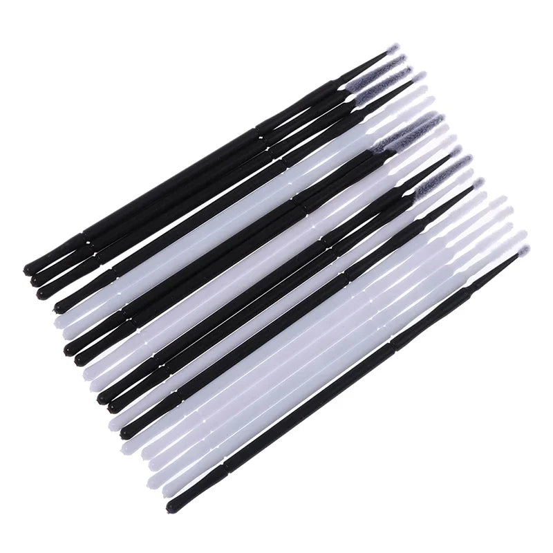 100Pcs Professional  Disposable Eyelash  Extension Micro  Brush Applicator Make  Up Mascara  Swab  Brushes Swab makeup brushes