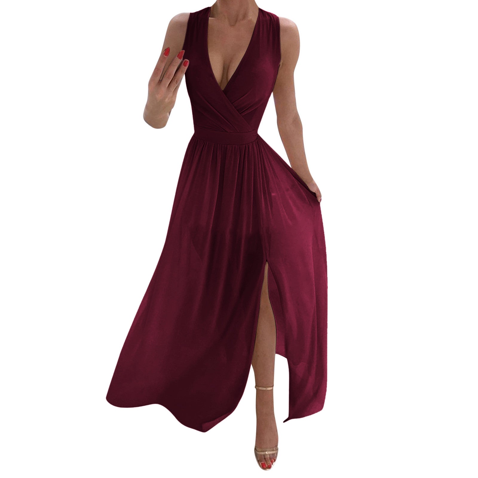 Sexy Women Dresses Outfits 2023 Plus Size Beach V-neck Dresses Summer Party A-line Midi Formal Dresses Women's Clothing 원피스