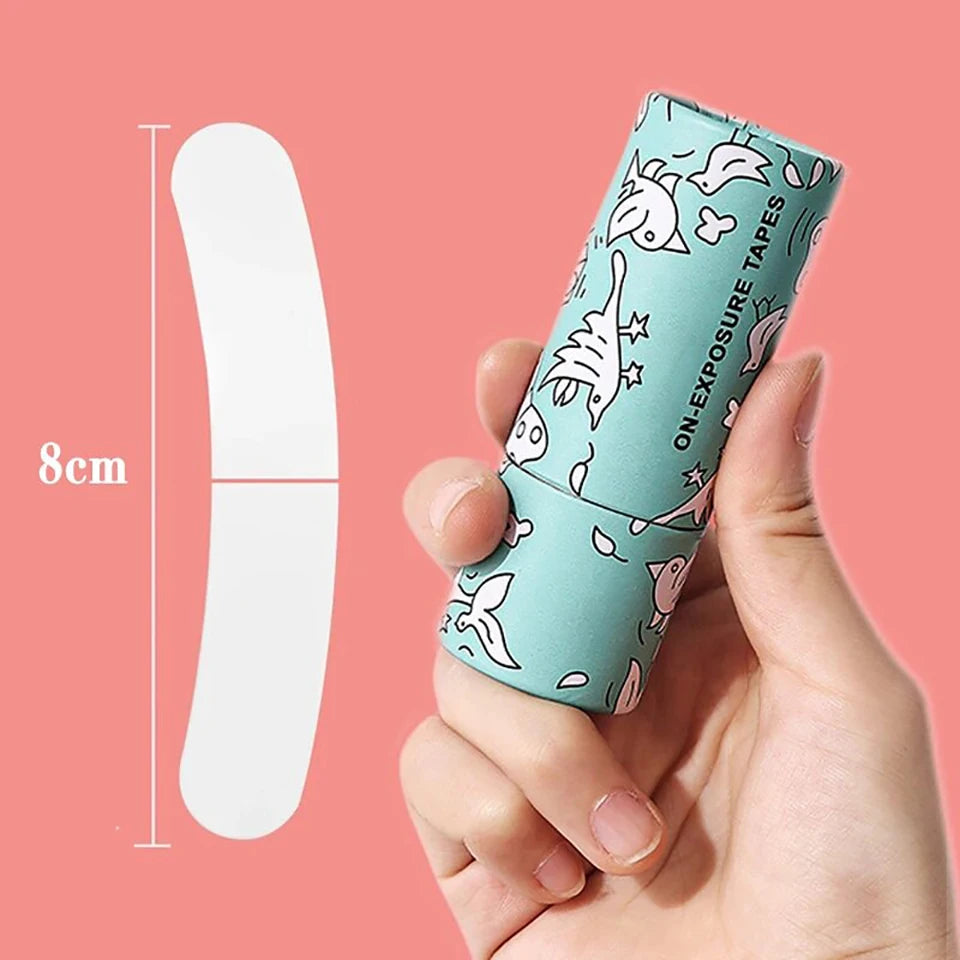 50pcs Double Sided Lingerie Clothes Tape Invisible Transparent Clothing Body Clear Tape Easy Tear Off For Women For Dress