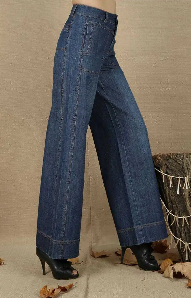 High Waist Wide Leg Jeans for Women 2024 Spring and Autumn Baggy Straight Trousers Casual New Slimming Wide Leg Pants