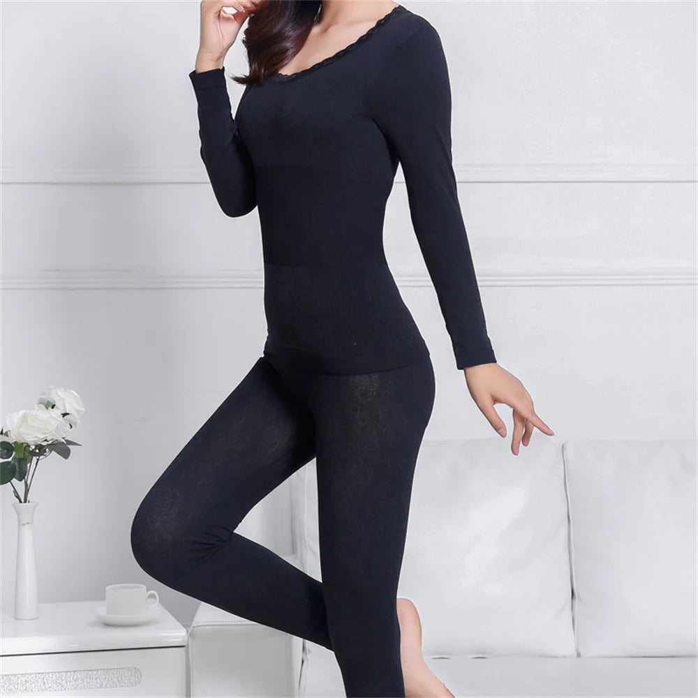 2024 Thermal Underwear Women Long clothes For Women Winter Thermal Underwear Suit Seamless Breathable Warm Thermal Clothing