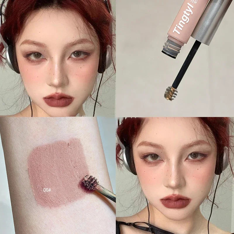 Mist Almond Natural Eyebrow Enhancer Dye Gel Tint Mascara Waterproof Lasting Quick Dry Dyeing Brow Tattoo Tinted Cream Makeup
