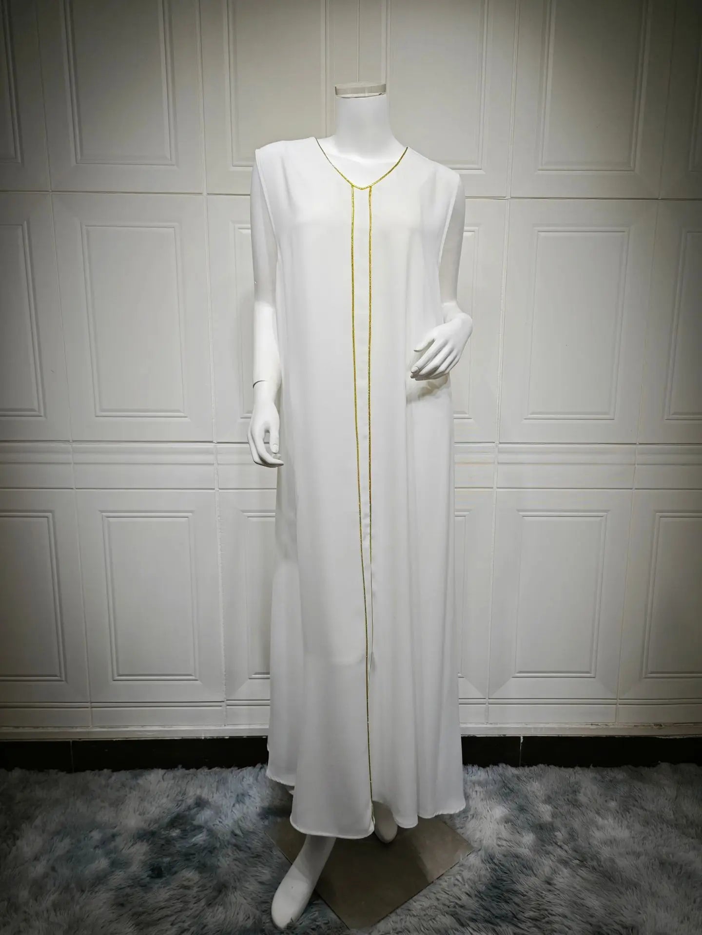 Eid Women Dress Muslim Abaya 2 Piece Set Musulman Ensembles Party Jalabiya Ramadan Abayas Vestidos Largos Kaftan Arab Long Robe