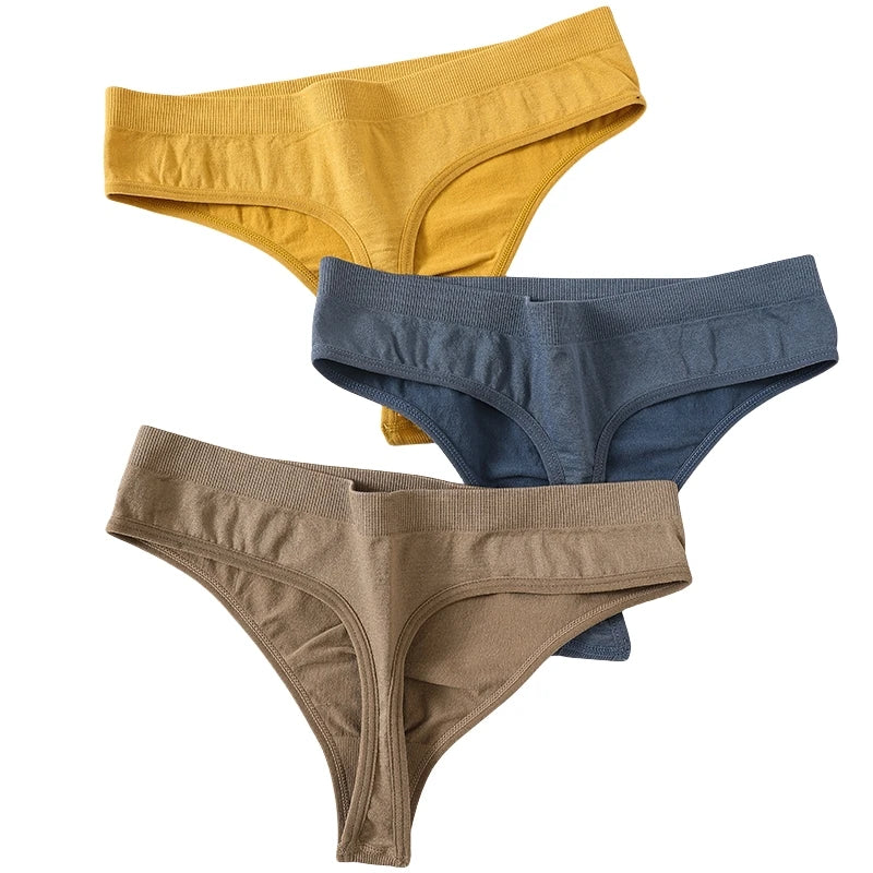 10Pcs/Set Seamless Thongs G-String Women Panties Sexy Underwear Female Underpants Sexy Lingerie Low Waist Sport Bottoms M-XL