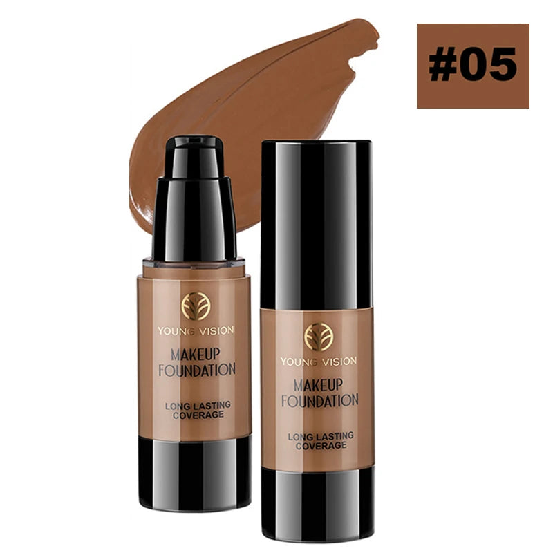 Pure White Liquid Foundation Long-lasting Waterproof Concealer Face Makeup Foundation for COS Stage Christmas Carnival Makeup