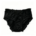 Lingerie Low Waist Women Underwear Ruffle Mesh Chinese Style Briefs Buckle Design Transparent Ice Silk Panties Retro Style