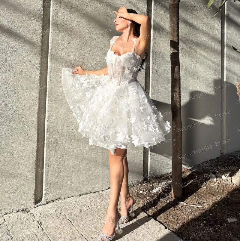 Dainty White Dress With Floral Embroidery Features Sheer Fabric And Flowy Skirt Design Highlighting Femininity And Grace In Sun