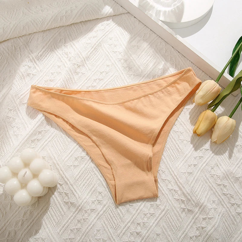Cotton Women Underwear Comfort Women Panties Gray Cotton Briefs Sexy Low Waist Female Lingerie Girls Intimate Underwear M-XXL