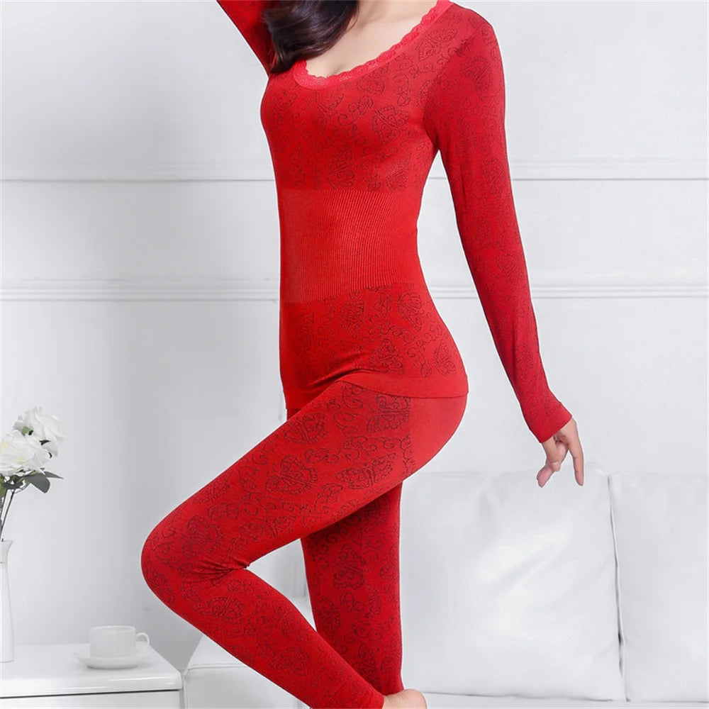 2024 Thermal Underwear Women Long clothes For Women Winter Thermal Underwear Suit Seamless Breathable Warm Thermal Clothing