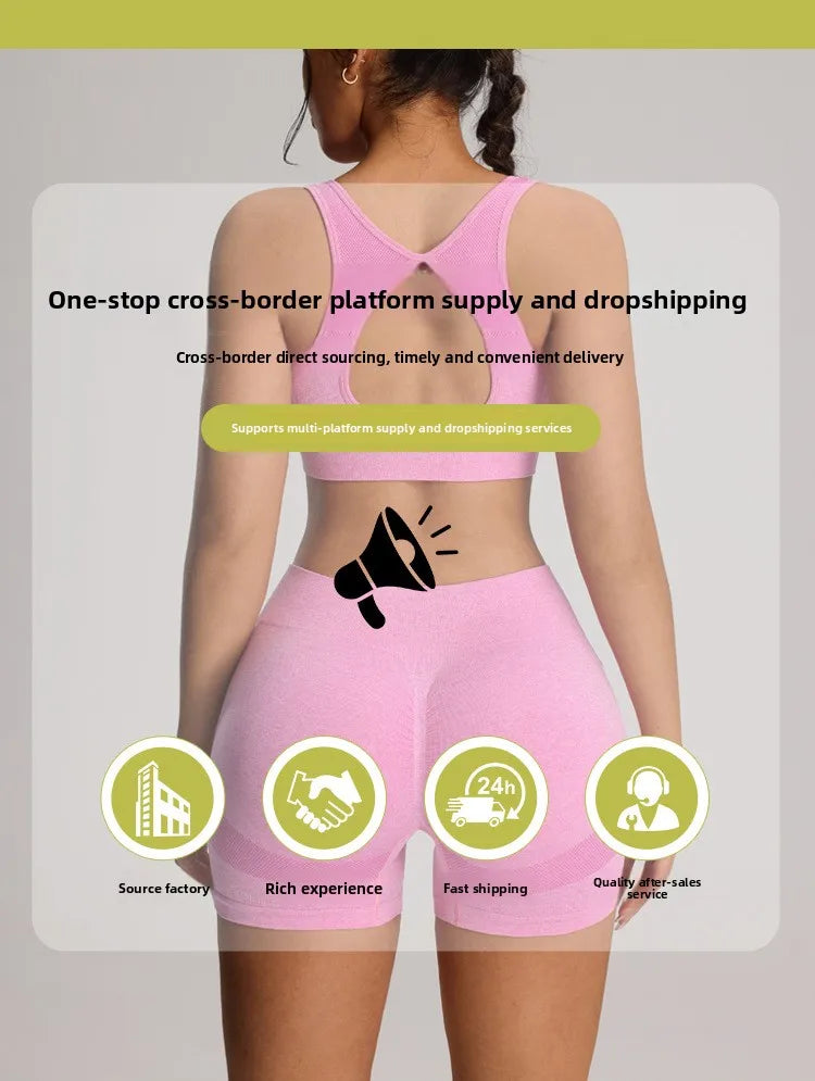 Women's Tight Fitness Yoga Outfit Set with Long Sleeves And Zipper Autumn Winter Sports Jacket And Bell Bottom Pants