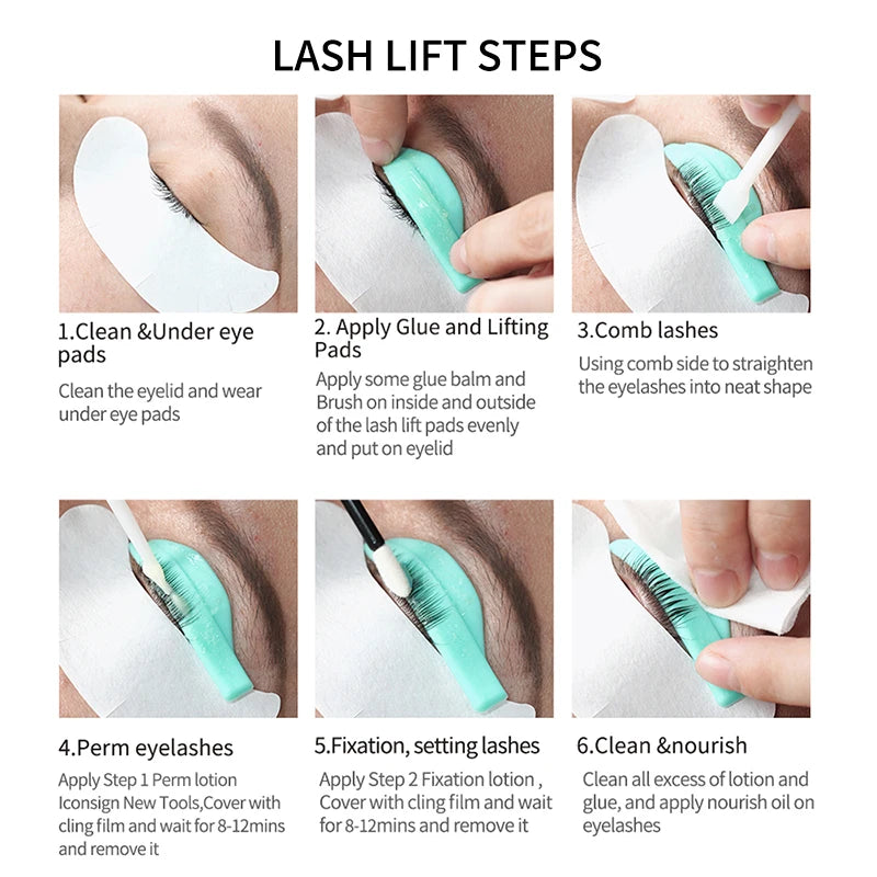 Fast shipping ICONSIGN 10ml Fix Perming Set for Lash Brow Lift Perm Fixation Tube Set Lotion 8-12 Minute Lifting Eye Makeup Tool