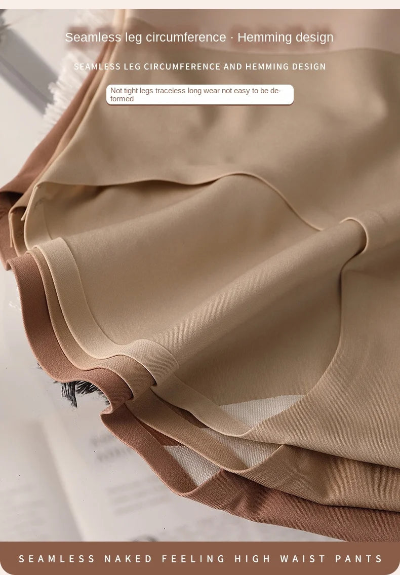 Invisible Panties Women Seamless Briefs Female Underpants Ultra-thin Underwear High Rise Panties Solid Comfy Lingerie Ice Silk