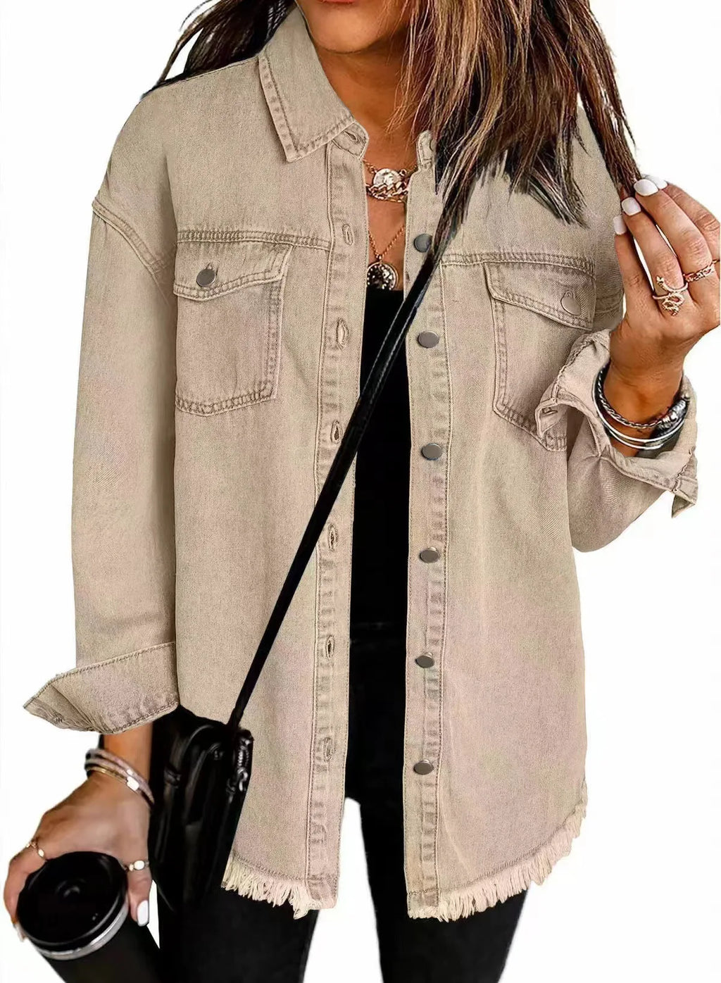 Coat Women Denim Coats Single Breasted Casual Turn Down Collar Y2k Streetwear Jackets Mom Jeans Splice Loose Jacket 2025