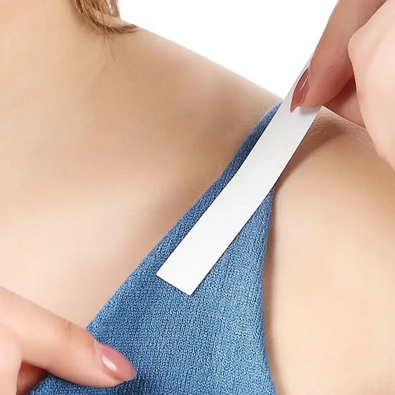 Double Sided Body Tape Self-Adhesive Bra Clothes Dress Shirt Secret Sticker Clear Lingerie Tape Anti-naked Invisible Chest Patch
