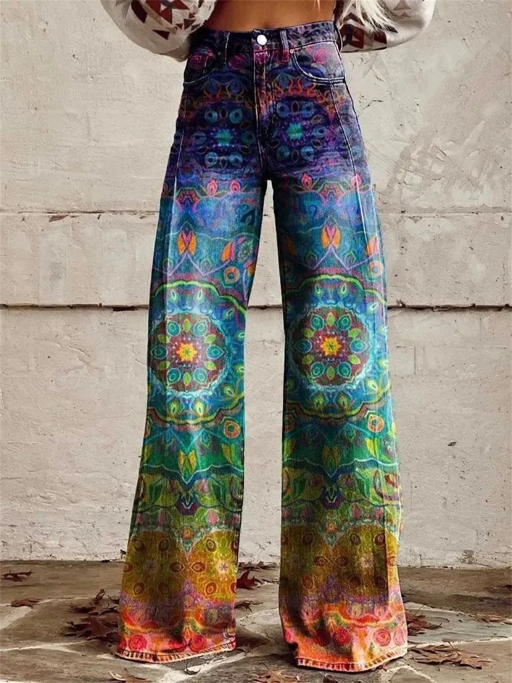 2025 Retro Fashion High Waisted Pants High Street Loose Wide Leg Denim Pants Women Harajuku Y2k Loose Jeans Women's Streetwear