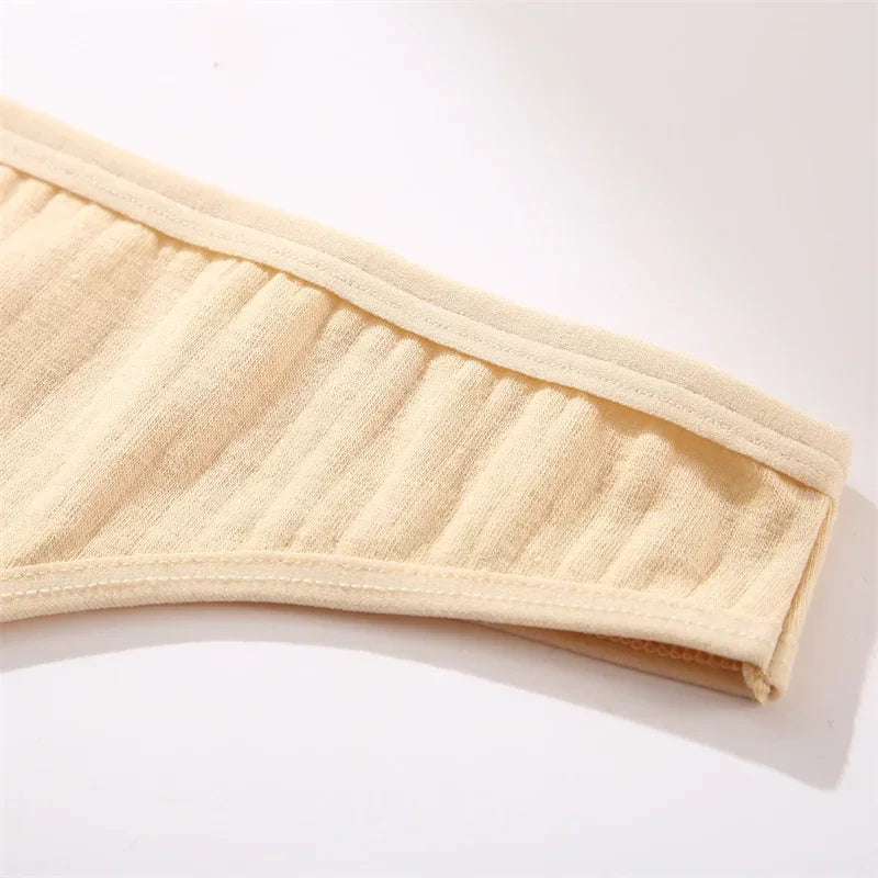 15Pcs/Set Women Cotton G-Strings Panties Female New Color Low Rise Thongs Ladies Sexy Bikini Girl Soft M-XL Intimates Lingerie