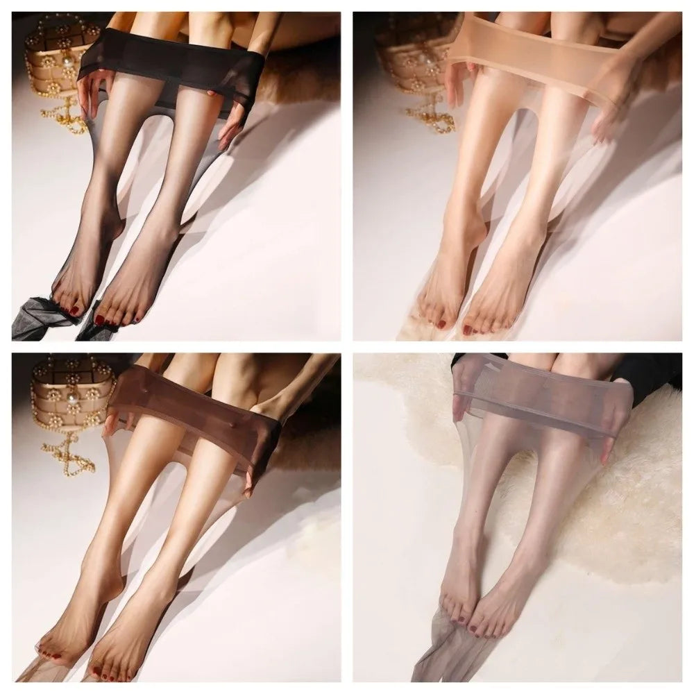 Lingerie 0D Seamless Pantyhose Breathable Daily Wear Silk Stockings Elastic Silky Slippery Ultra-thin Tights Summer