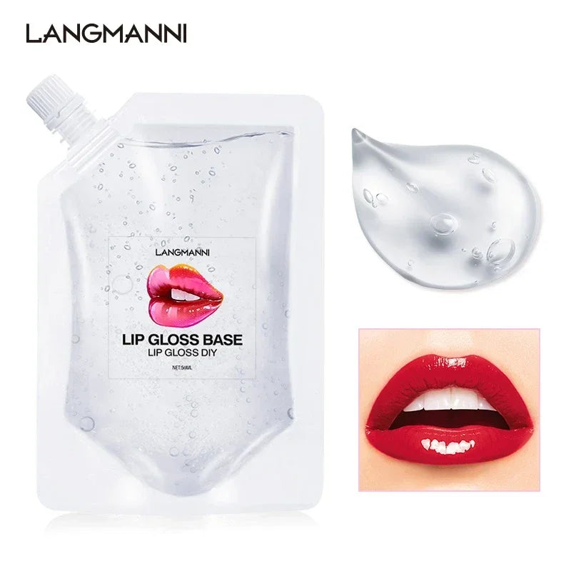 DIY Clear Lip Gloss Base Oil Non-Stick Moisturizing Lipstick Material Gel Lip Gloss Base Handmade Liquid Lipstick Makeup