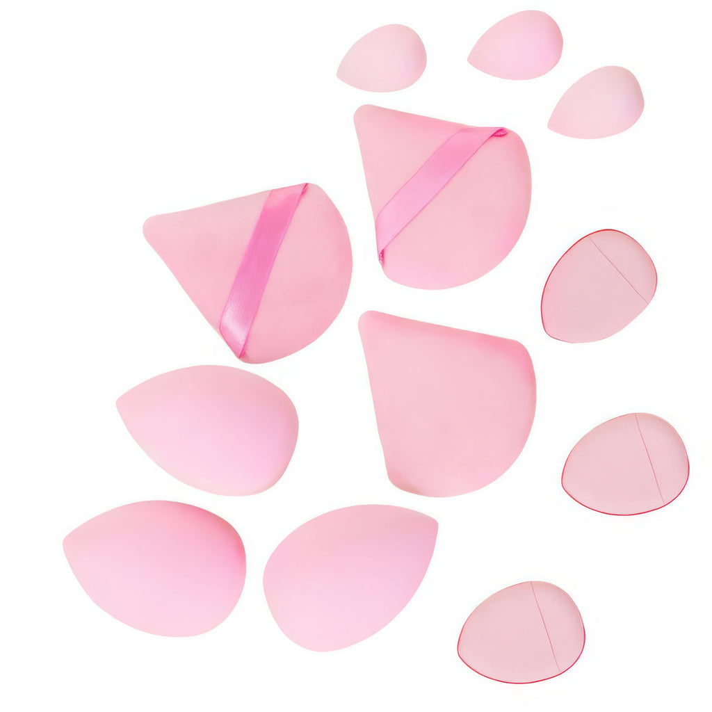 1 Set Beauty Sponge Egg Deep Purple Beige Pink Dual Use Dry Wet Mini Air Cushion Powder Puff Soft Texture For Liquid Foundation Daily Salon Makeup Accessory