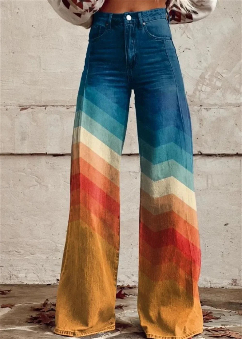 2025 Retro Fashion High Waisted Pants High Street Loose Wide Leg Denim Pants Women Harajuku Y2k Loose Jeans Women's Streetwear